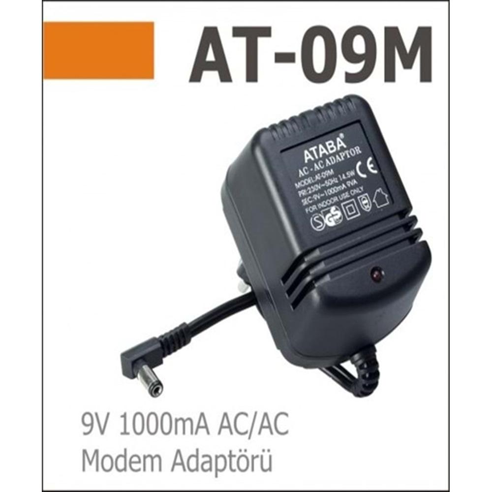 Ataba AT-09M 9V 1000 mAh AC-AC Modem Adaptörü