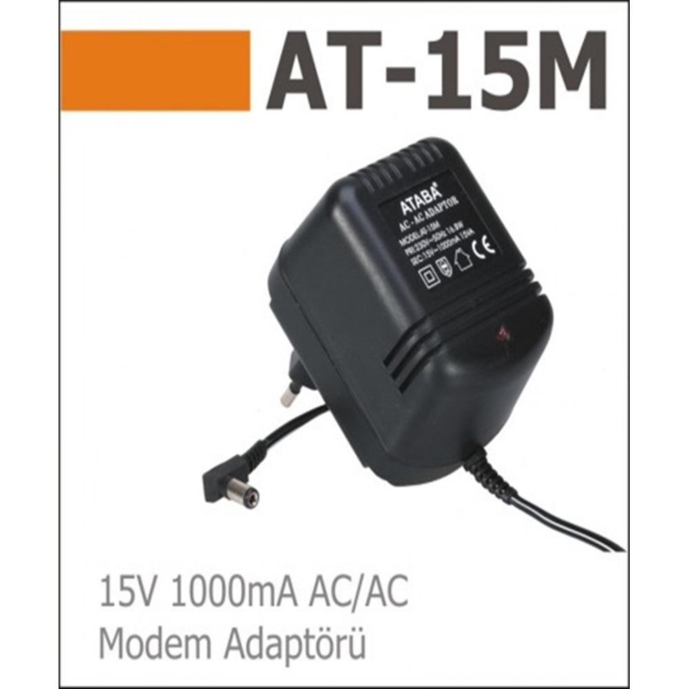 Ataba AT-15M 15V 1000 mAh AC-AC Modem Adaptörü