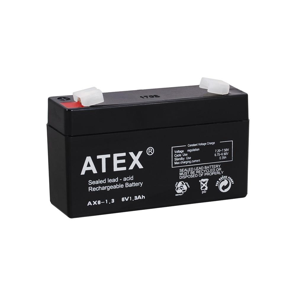 Atex AX6-1.3 6V 1.3 Ah Bakımsız Kuru Akü