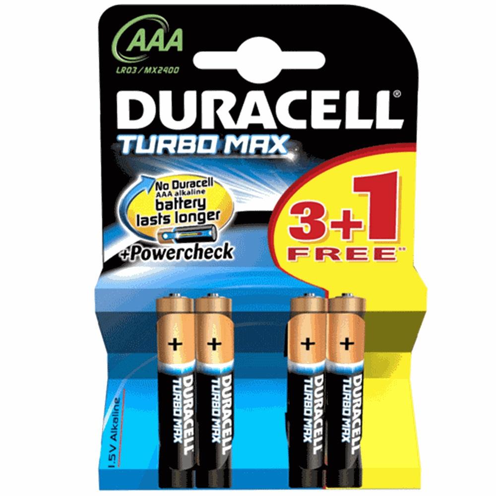 Duracell Turbo Max AAA Size 3+1 İnce Kalem Pil