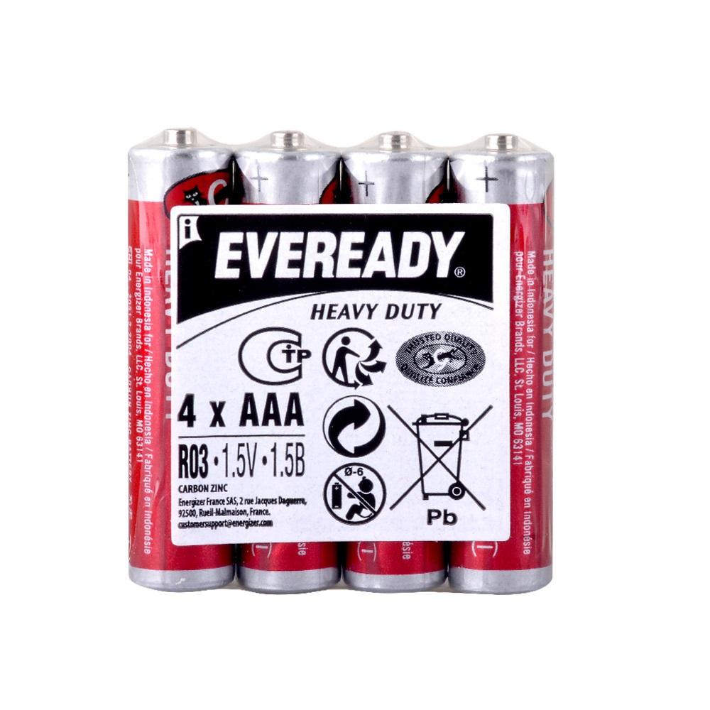 Eveready Heavy Duty AAA R03 İnce Pil 4lü Shrink