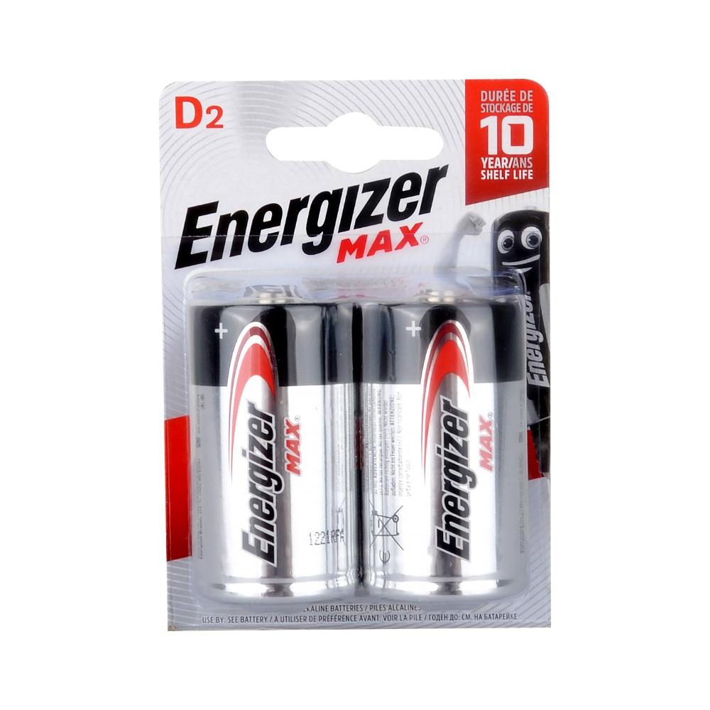 Energizer Max Alkalin D Size Büyük Boy Pil 2li Blister