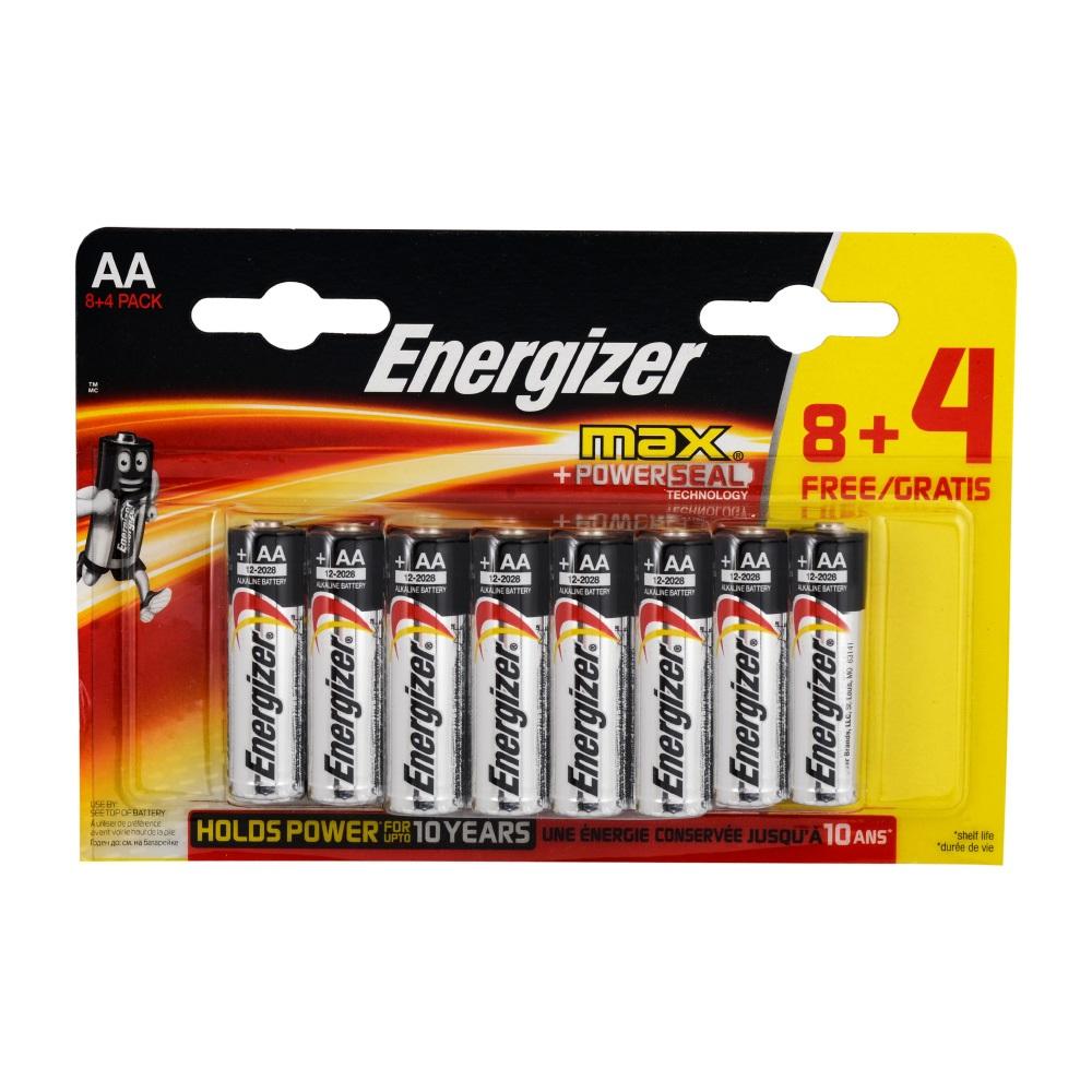 Energizer Max AA Kalem Pil 8+4 12li Blister