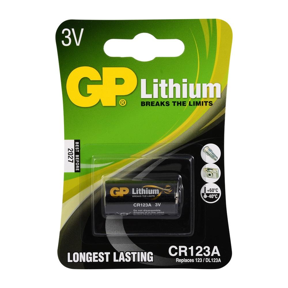 GP CR123A 3V Lithum Pil 1li