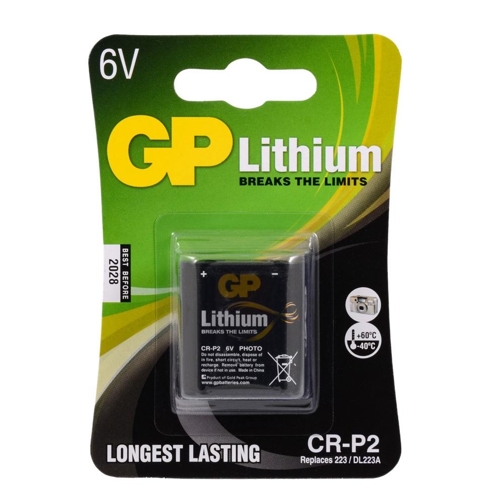 GP CRP2 6V Lithium Fot.Makinası Pili 1li