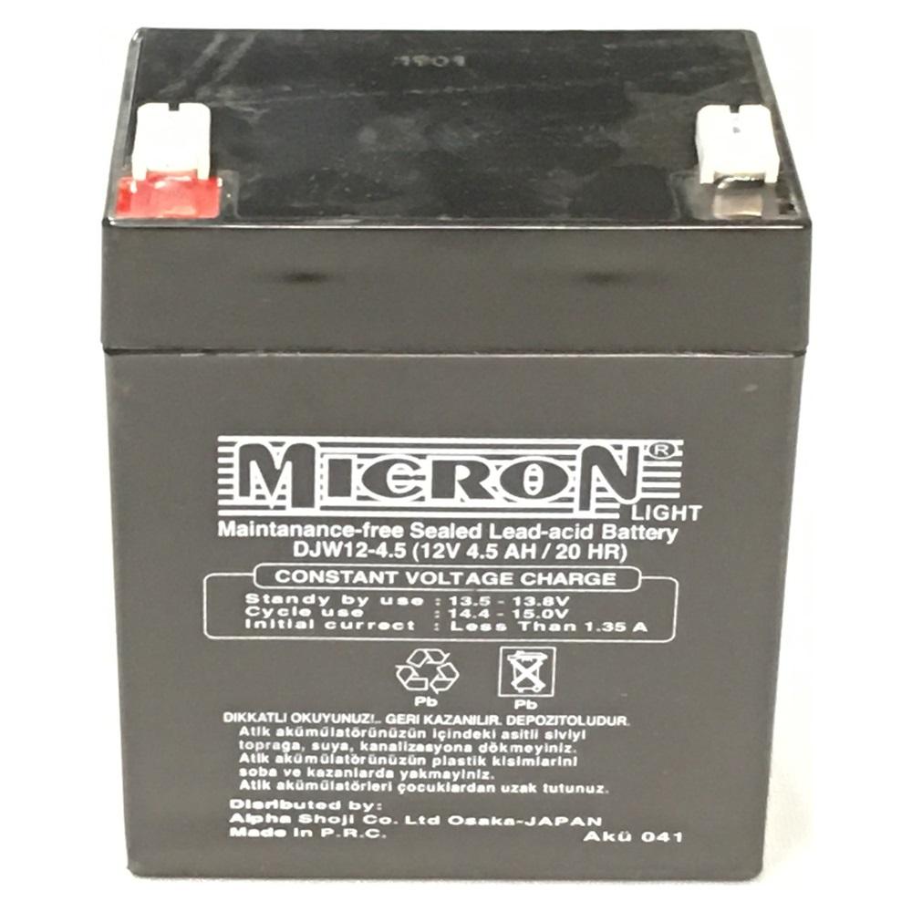 Micron 12V 4.5 Ah Bakımsız Akü