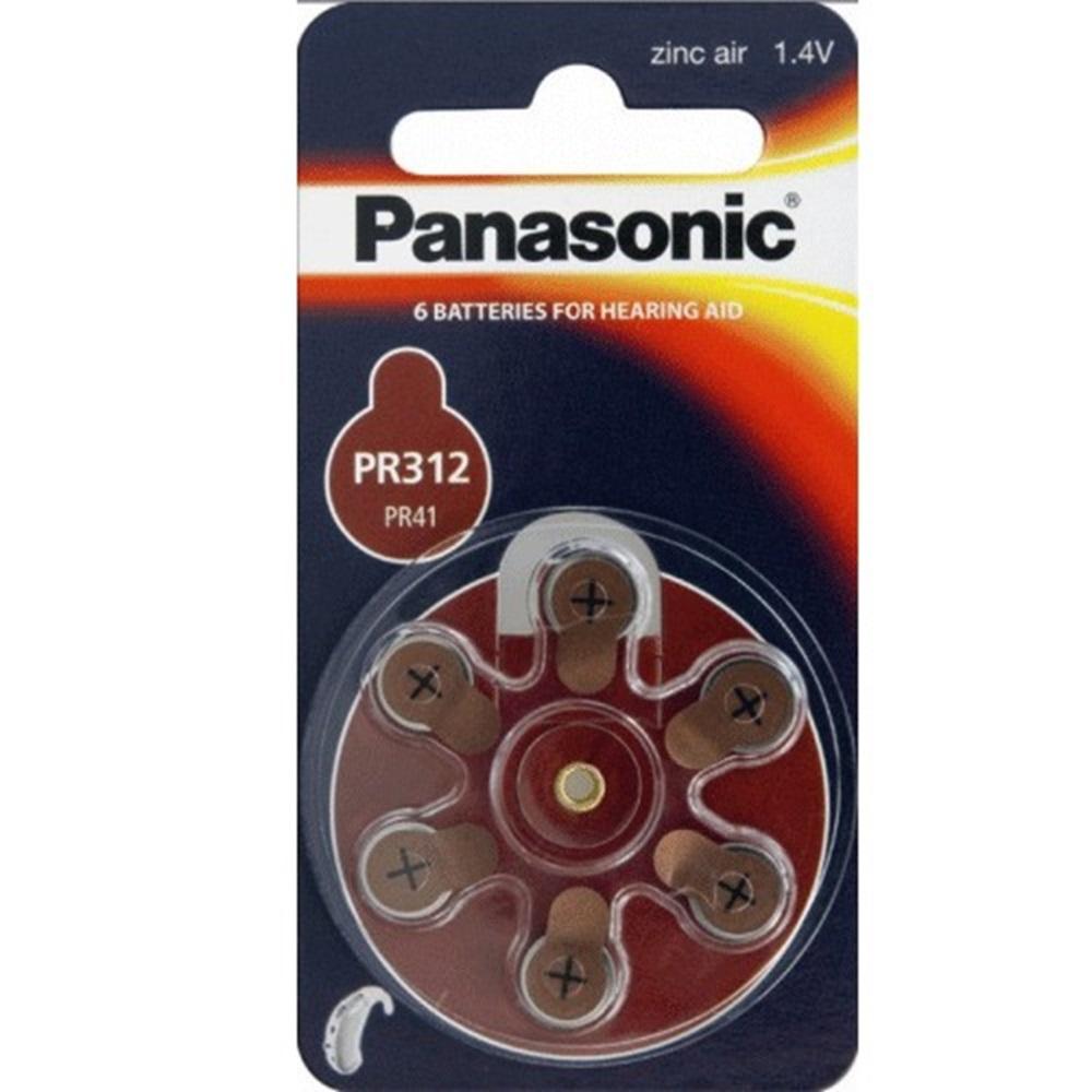 Panasonic 312 Kulaklık Pili 6lı