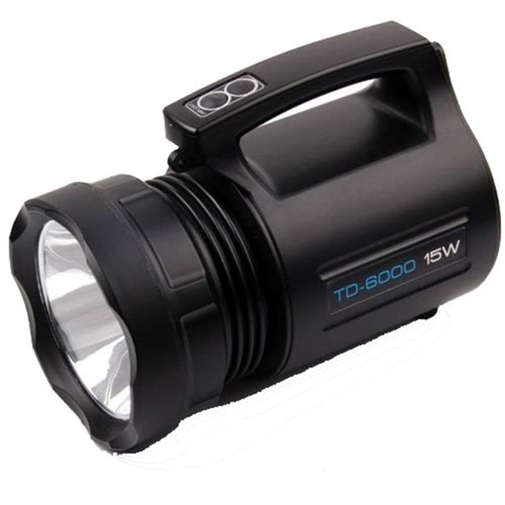 Police TD-6000 15W Led Spot Şarjlı Fener (İ)