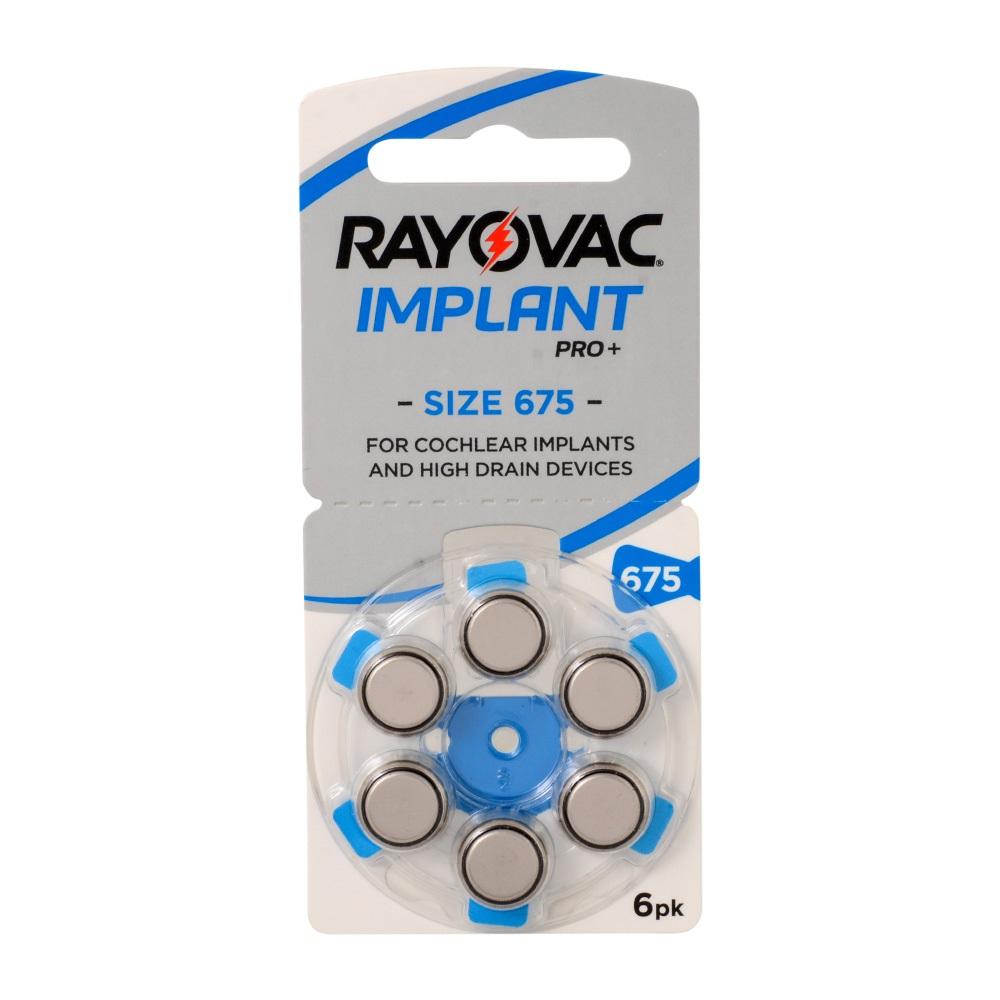 Rayovac Cochlear Implant Pro+ C/I 675 Numara Kulaklık Pili 6lı
