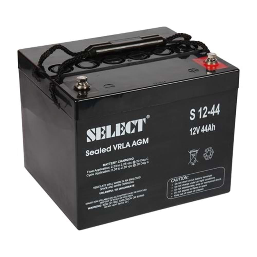 Select 12V 44 Ah Bakımsız Kuru Akü