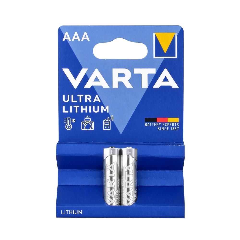 Varta 6103 Ultra Lithium AAA Size İnce Kalem Pil 2li