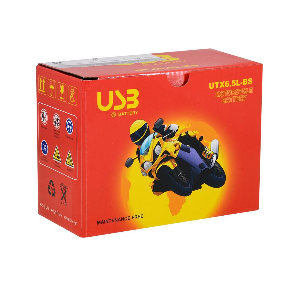USB UTX6.5L-BS 12V 6.5 Ah Motorsiklet Aküsü