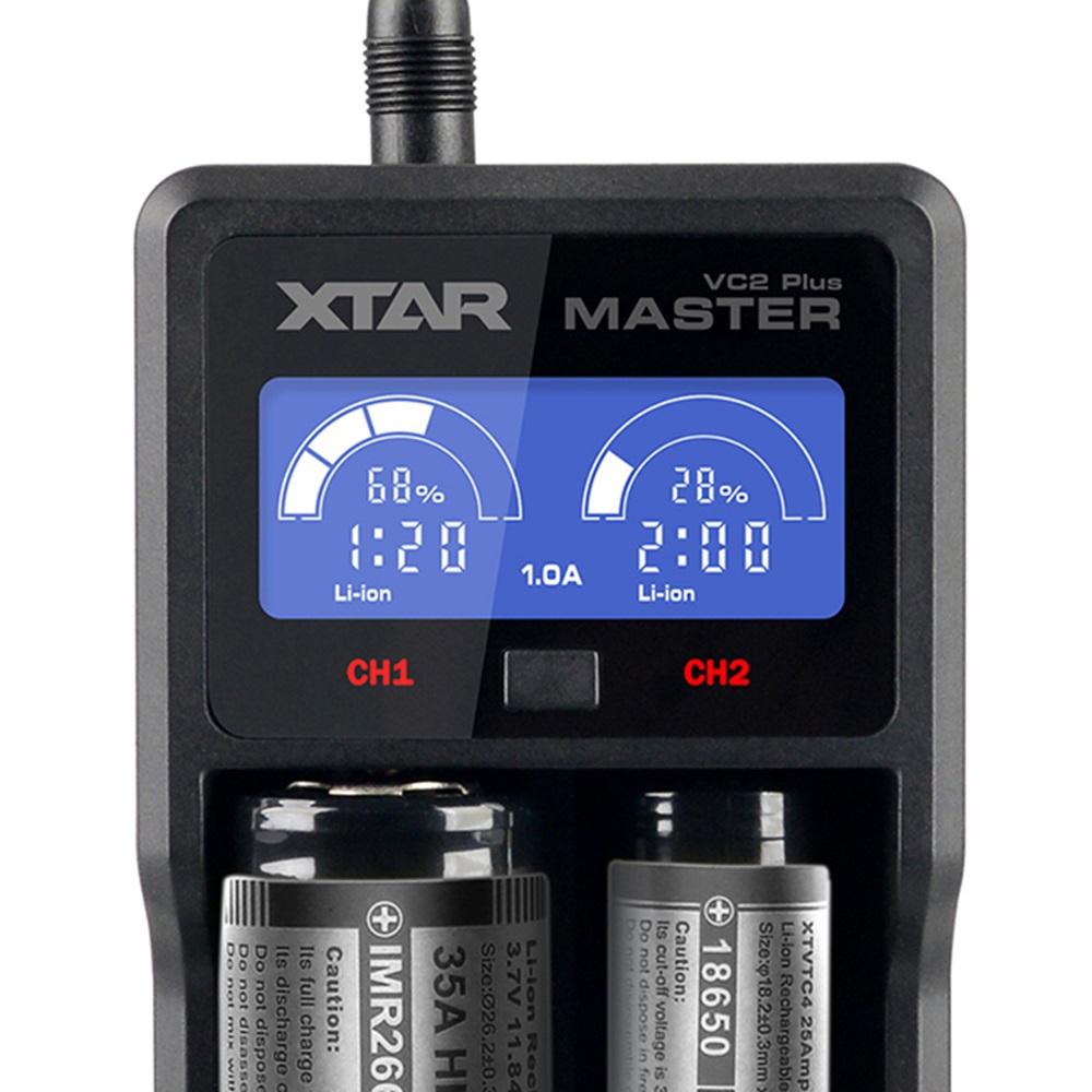 Xtar VC2 Universal Plus Master - Li-ion/Ni-Mh/Ni-Cd Pil Şarj Cihazı