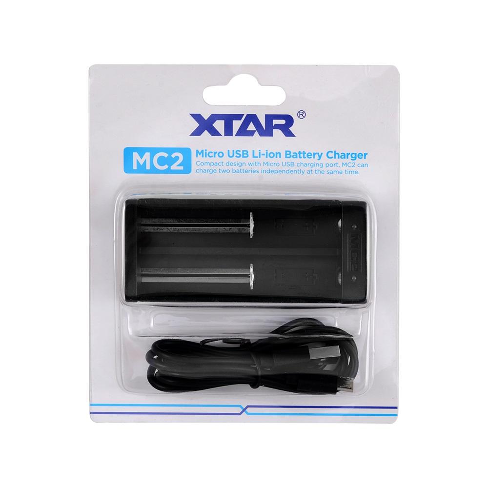 Xtar MC2 - Taşınabilir Li-ion Pil Şarj Cihazı - 2li