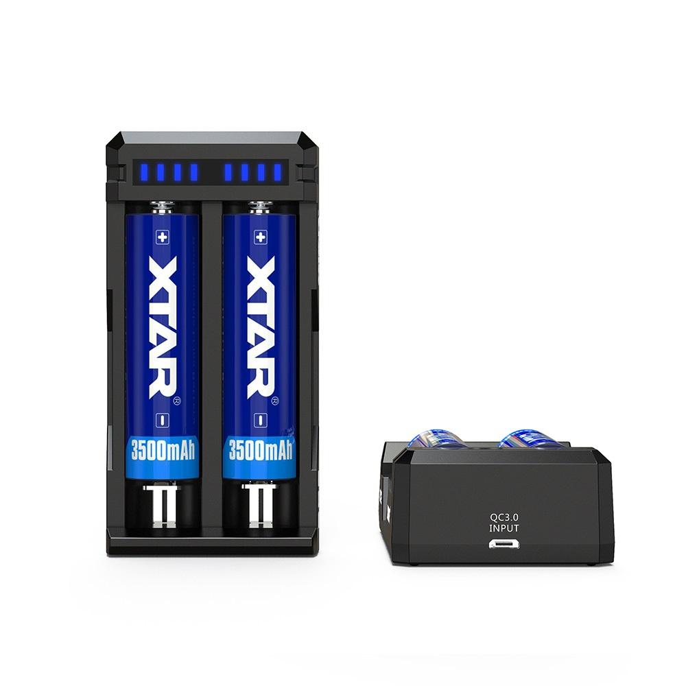 Xtar SC2 - Taşınabilir Hızlı Li-ion Pil Şarj Cihazı / 2li