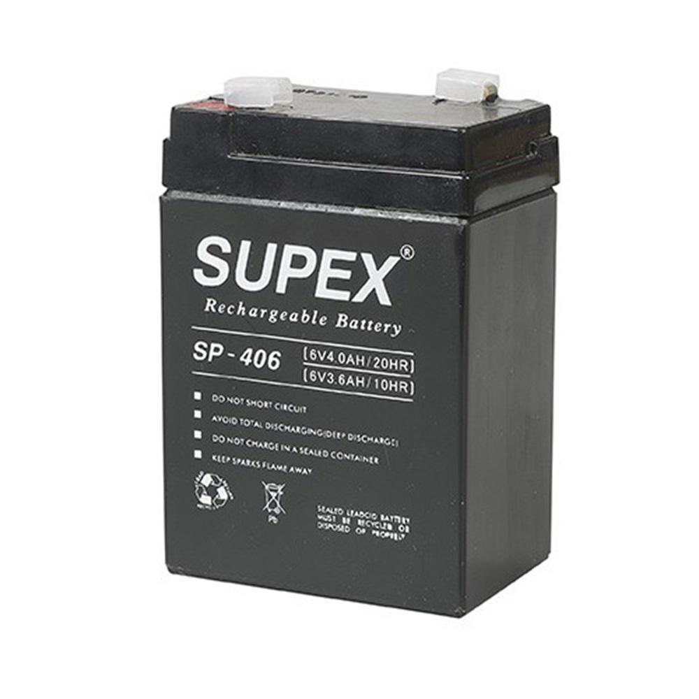 Supex SP604-EXTRA 6V 4 Ah Bakımsız Kuru Akü