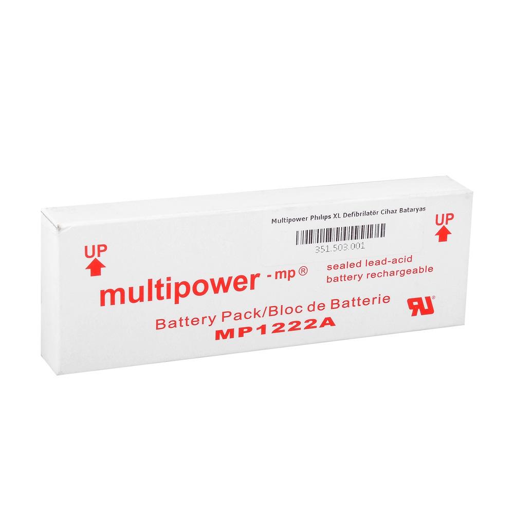 Multipower Philips MP1222A XL 12V 2 Ah Defibrilatör Bataryası Muadil