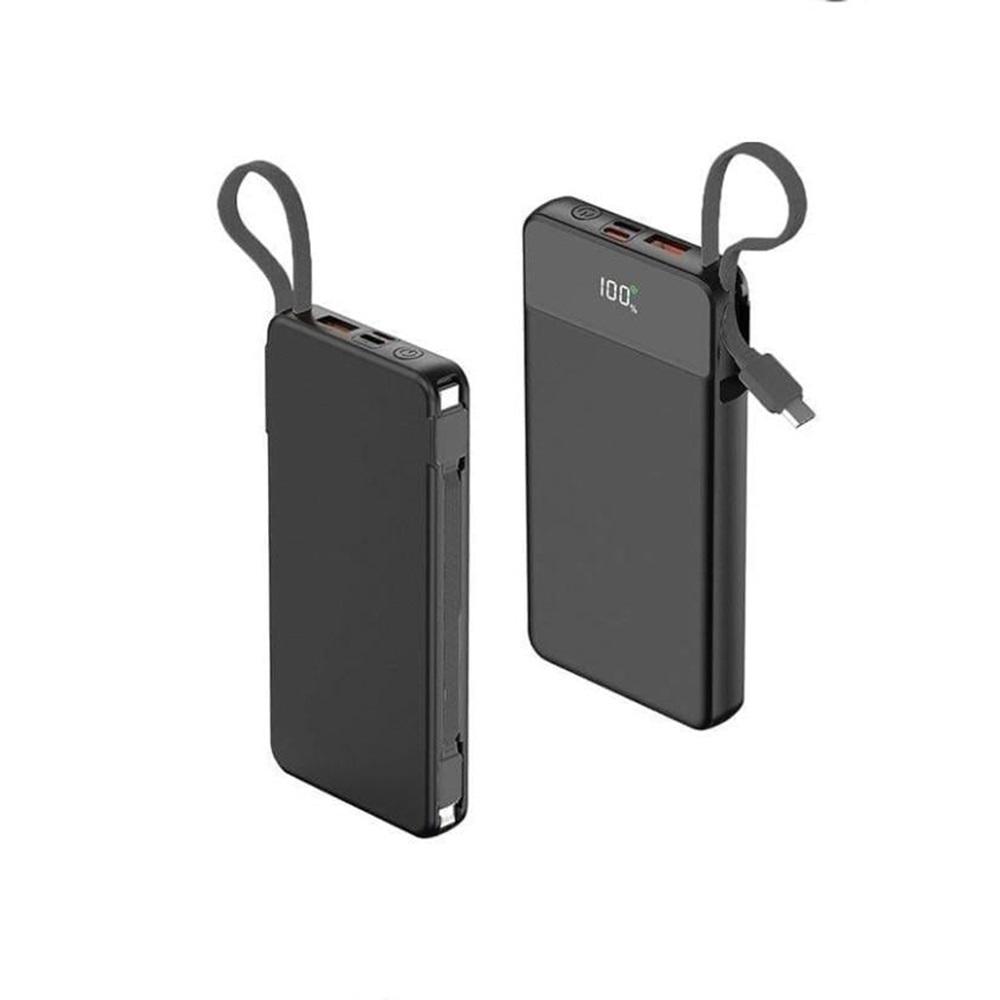 Logimax 10000 mAh (Dahili Kablolu) Powerbank