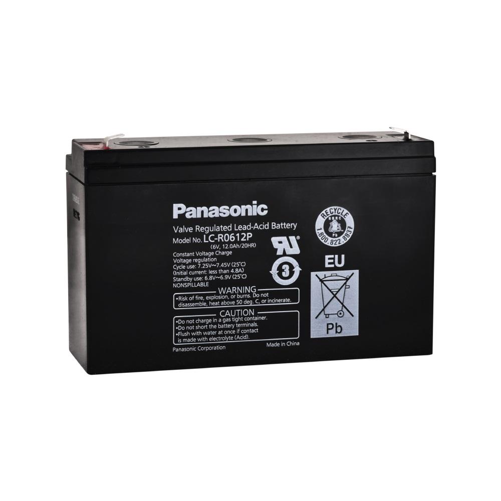 Panasonic LC-R0612P - 6V 12Ah - Bakımsız Kuru Akü