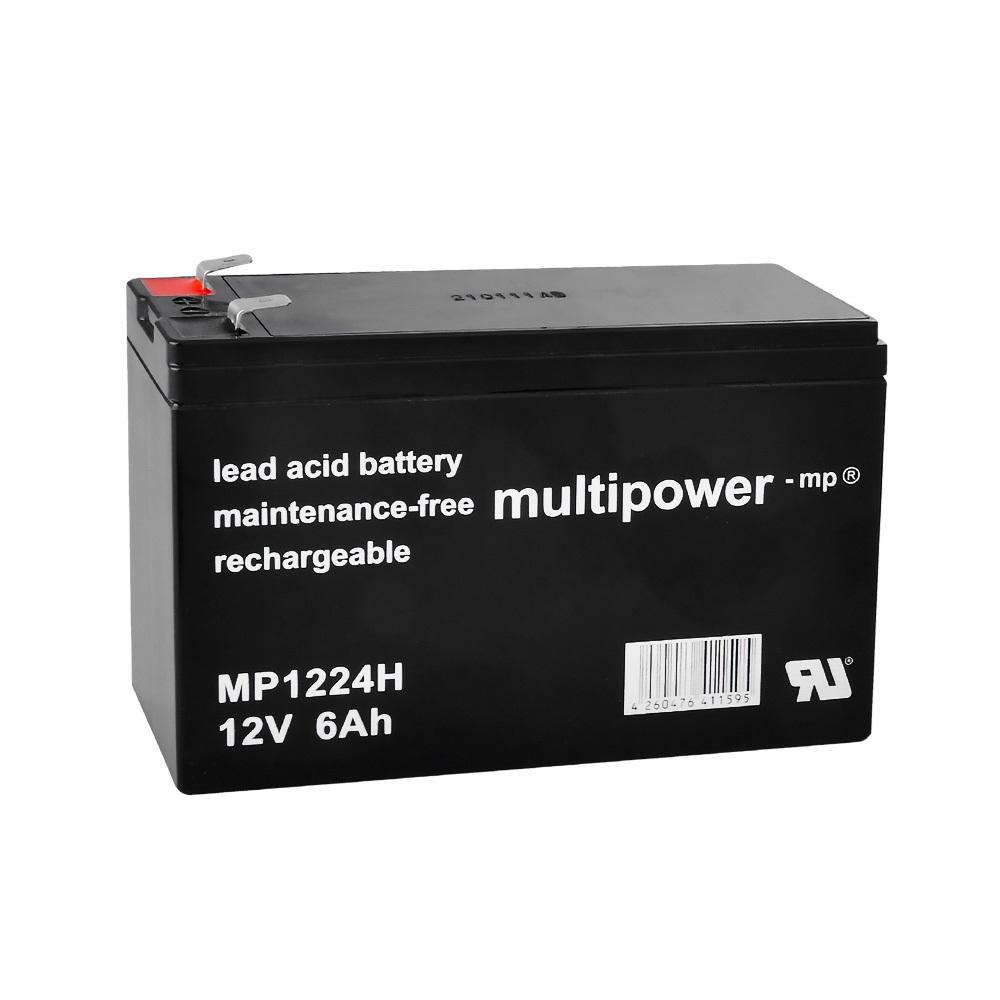 Multipower MP1224H - 12V 6 Ah Bakımsız Kuru Akü