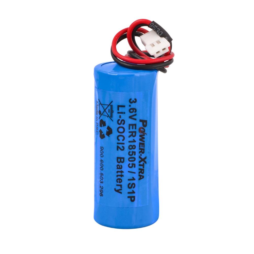 Power-Xtra 1S1P - 3.6V ER18505 A Size Li-SOCI2 Lithium Batarya -Soketli