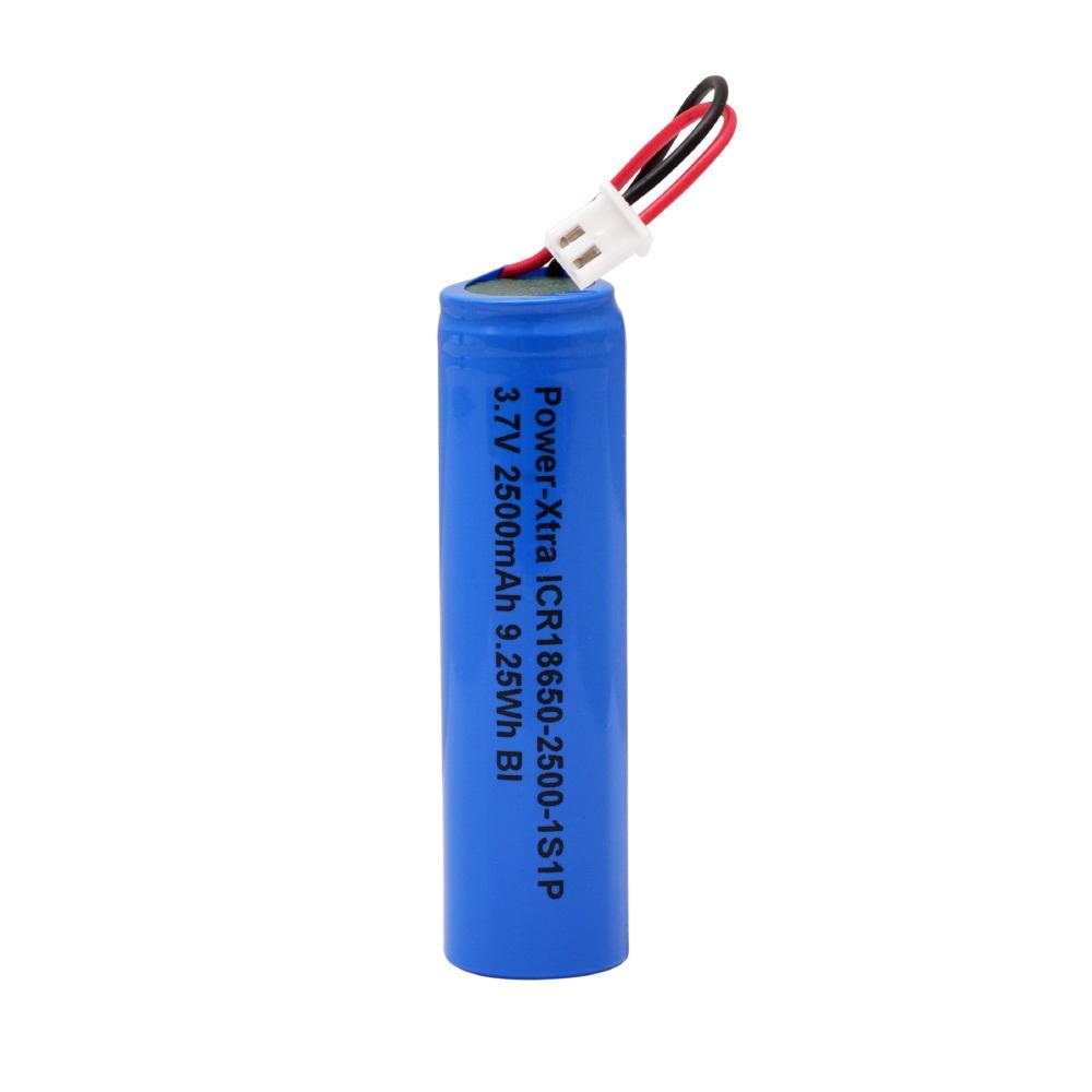 Power-Xtra 1S1P - 3.7V 2500 mAh - 18650 - Li-on Batarya -Soketli