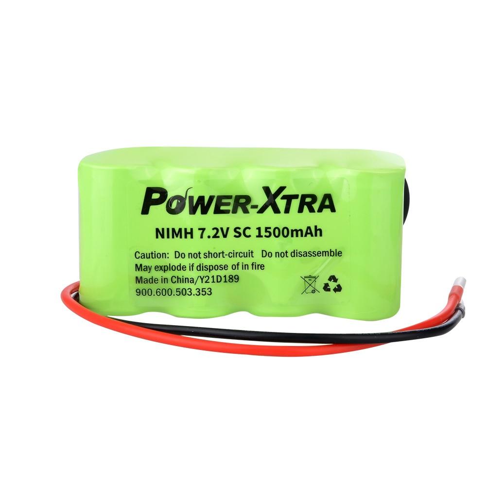 Power-Xtra 6S1P - 7.2V 1500 mAh SC - Ni-Mh Şarjlı Batarya - Kablolu