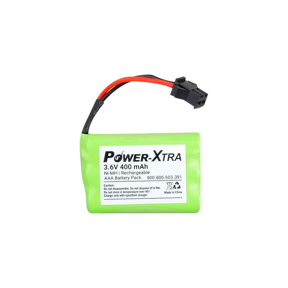 Power-Xtra 3S1P - 3.6V 400 mAh AAA - Ni-Mh Şarjlı Batarya - BRK2-Siyah Soketli-Özel