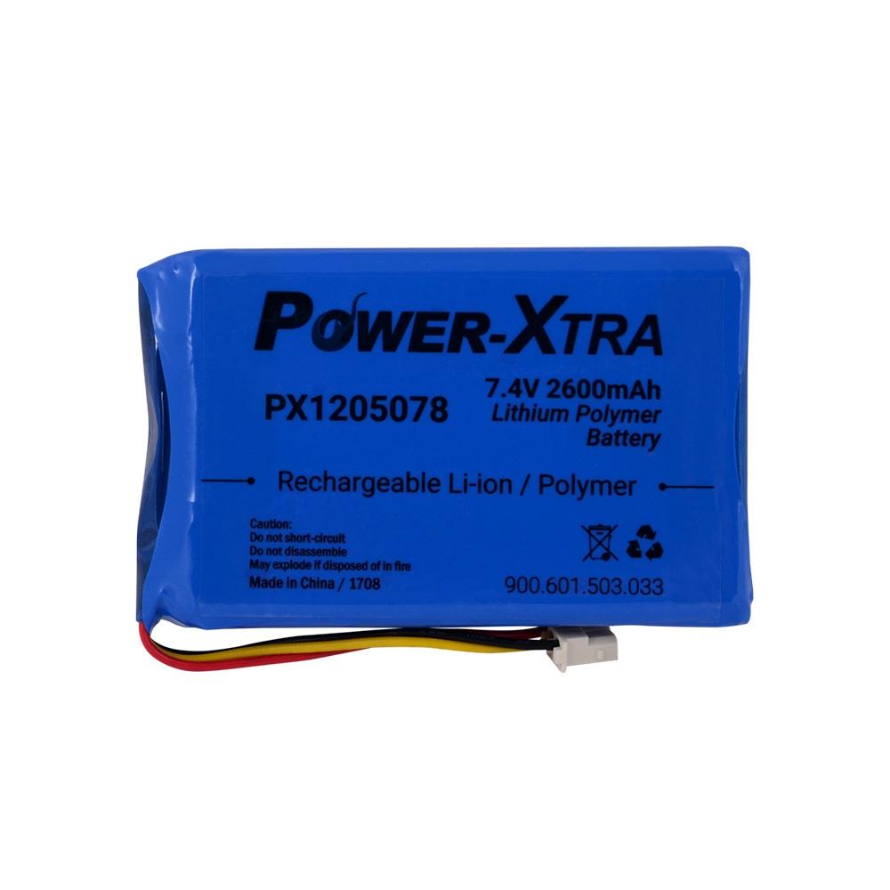 Power Xtra 2S1P - 7.4V 2600 mAh - PX1205078 - Li-Polymer Batarya - Devresiz-Soketli
