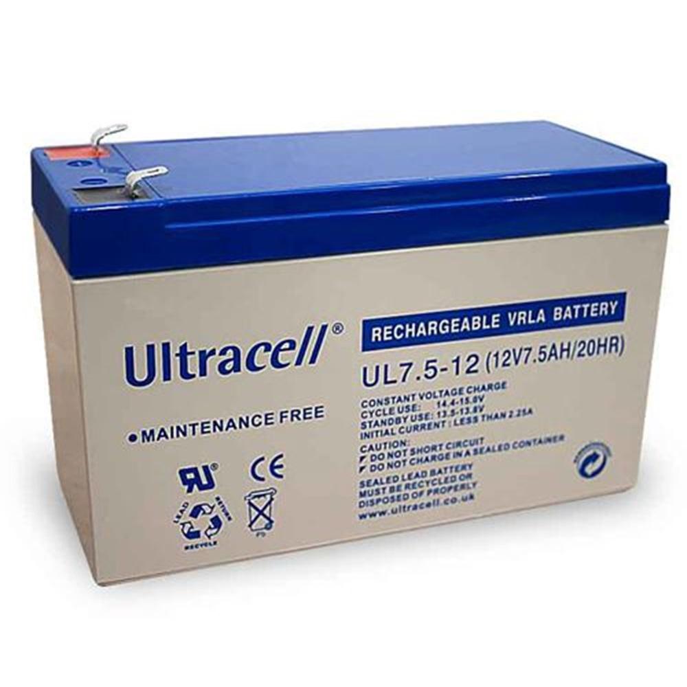 Ultracell 12V 7.5 Ah Bakımsız Kuru Akü