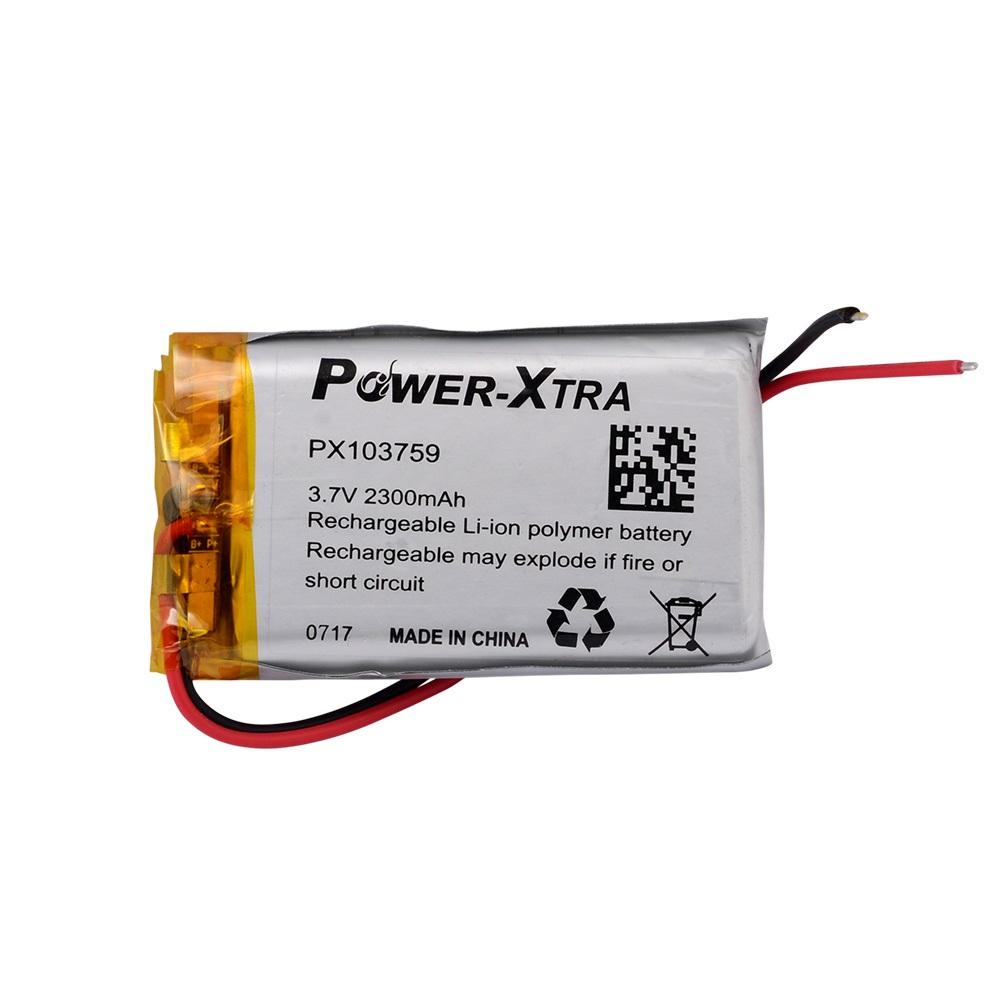 Power-Xtra PX103759 - 3.7V 2300 mAh Li-Polymer Pil - Devreli