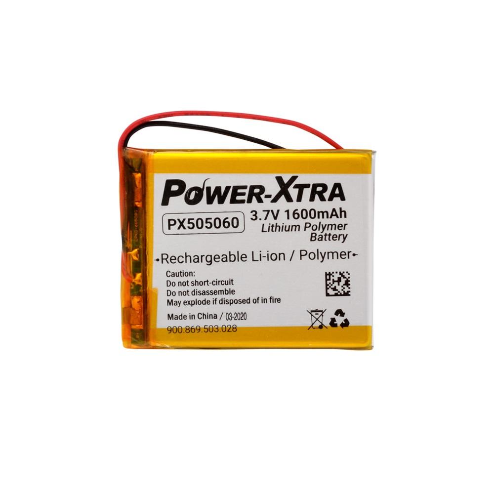Power-Xtra PX505060 - 3.7V 1600 mAh Li-Polymer Pil - Devreli - 2.0A