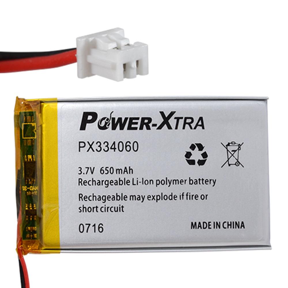 Power-Xtra PX334060 650 mAh Li-Polymer Pil (Soketli)