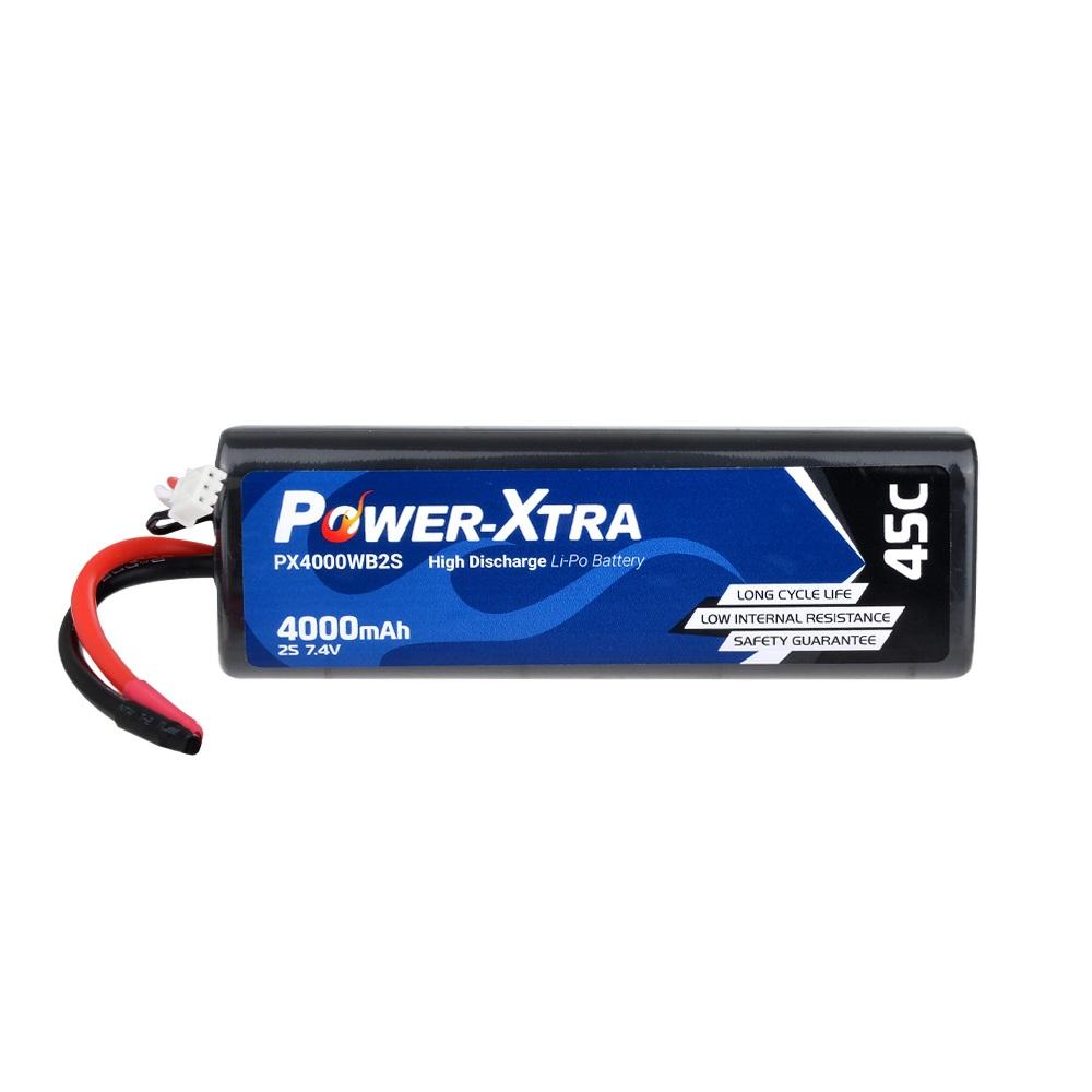 Power-Xtra PX4000WB2S - 2S1P - 7.4V 4000 mAh Li-Polymer Pil -45C