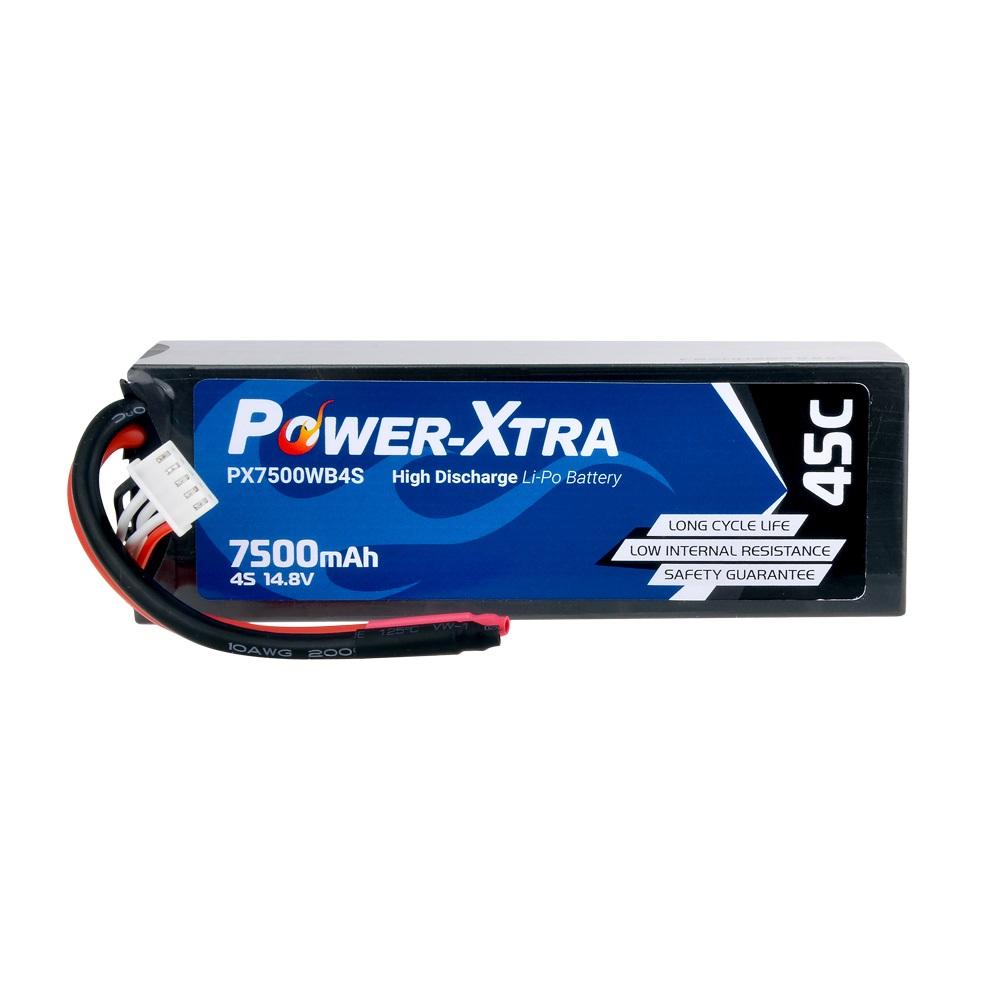 Power-Xtra PX7500WB4S - 4S2P - 14.8V 7500 mAh Li-Polymer Pil -45C