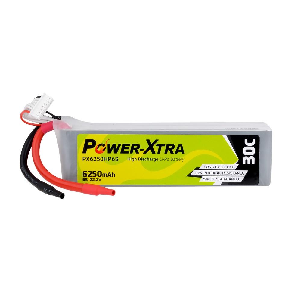 Power-Xtra PX6250HP6S - 6S1P - 22.2V 6250 mAh Li-Polymer Pil -30C
