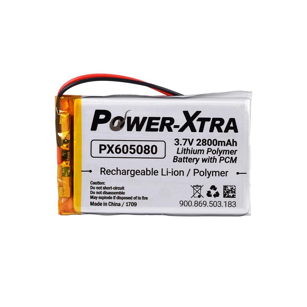 Power-Xtra PX605080 - 3.7V 2800 mAh Li-Polymer Pil - Devreli