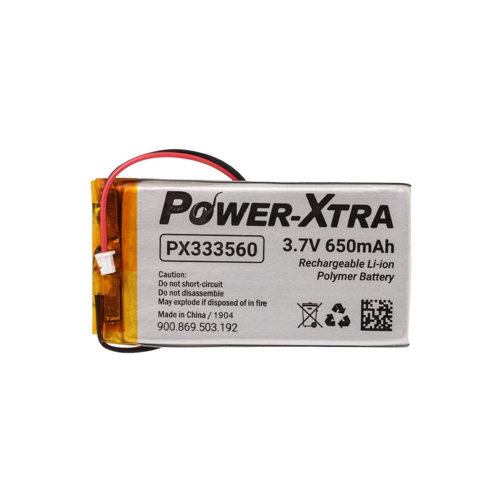 Power-Xtra PX333560 - 3.7V 650 mAh Li-Polymer Pil - Devreli-Soketli