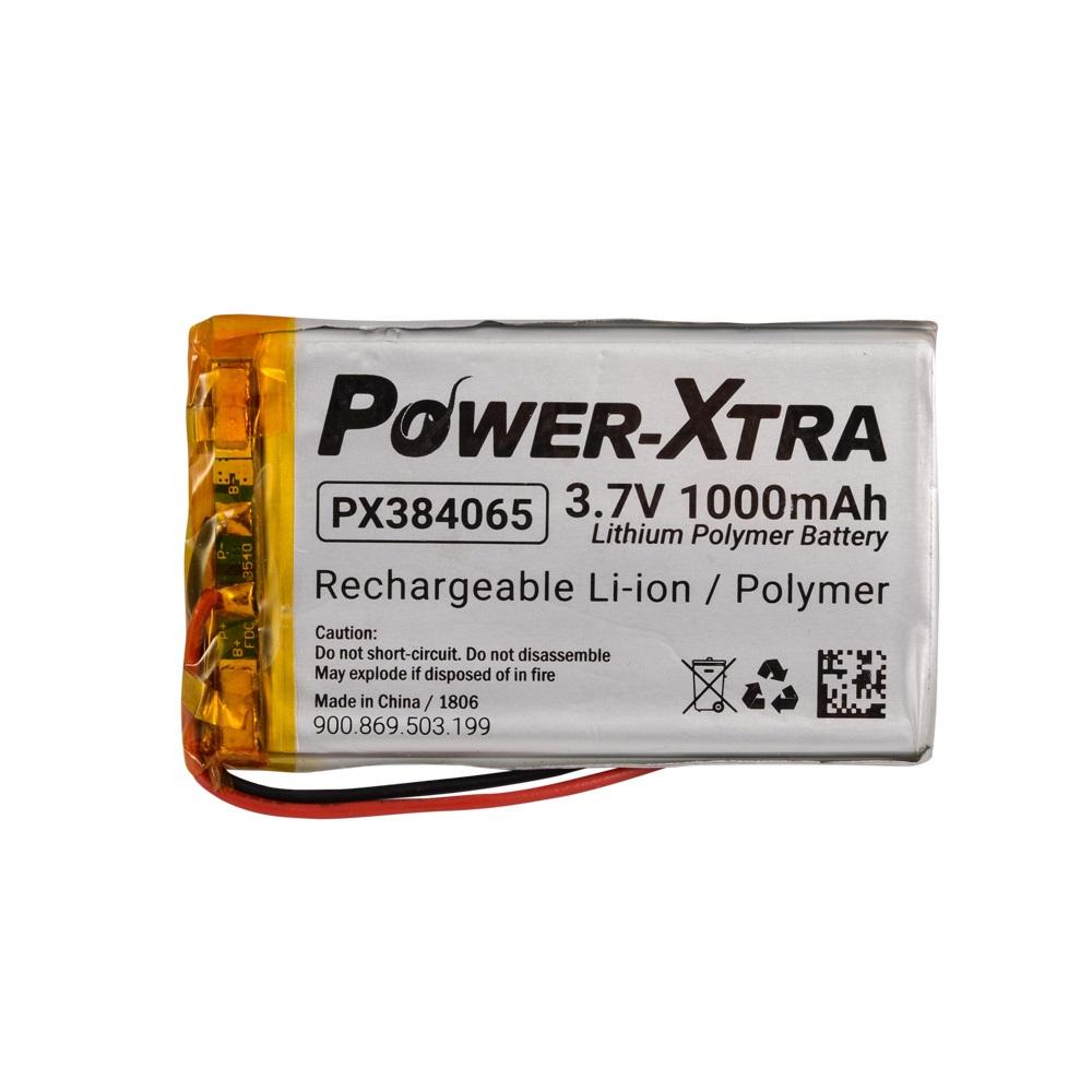 Power-Xtra PX384065 - 3.7V 1000mAh Li-Polymer Pil - Devreli