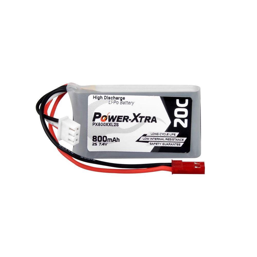 Power-Xtra PX800XXL2S -2S1P- 7.4V 800 mAh Li-Polymer Pil -20C