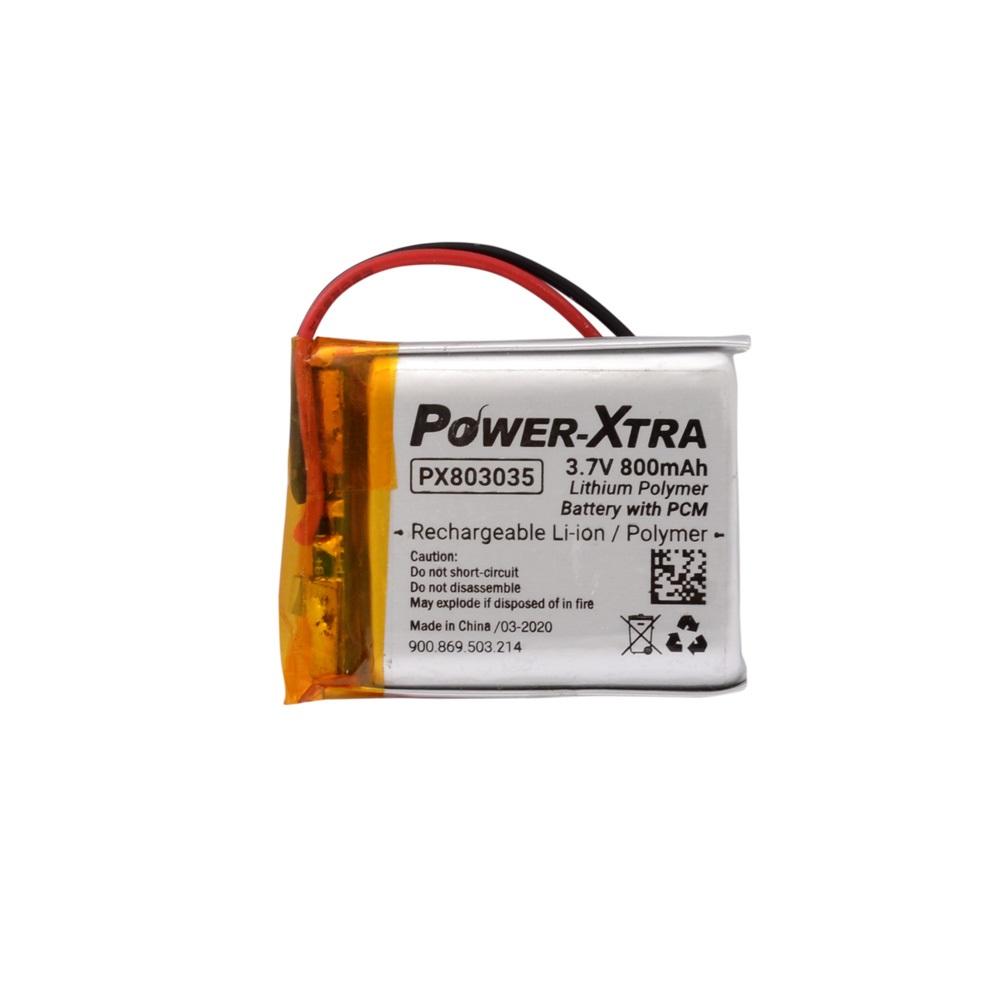 Power-Xtra PX803035 - 3.7V 800 mAh Li-Polymer Pil - Devreli