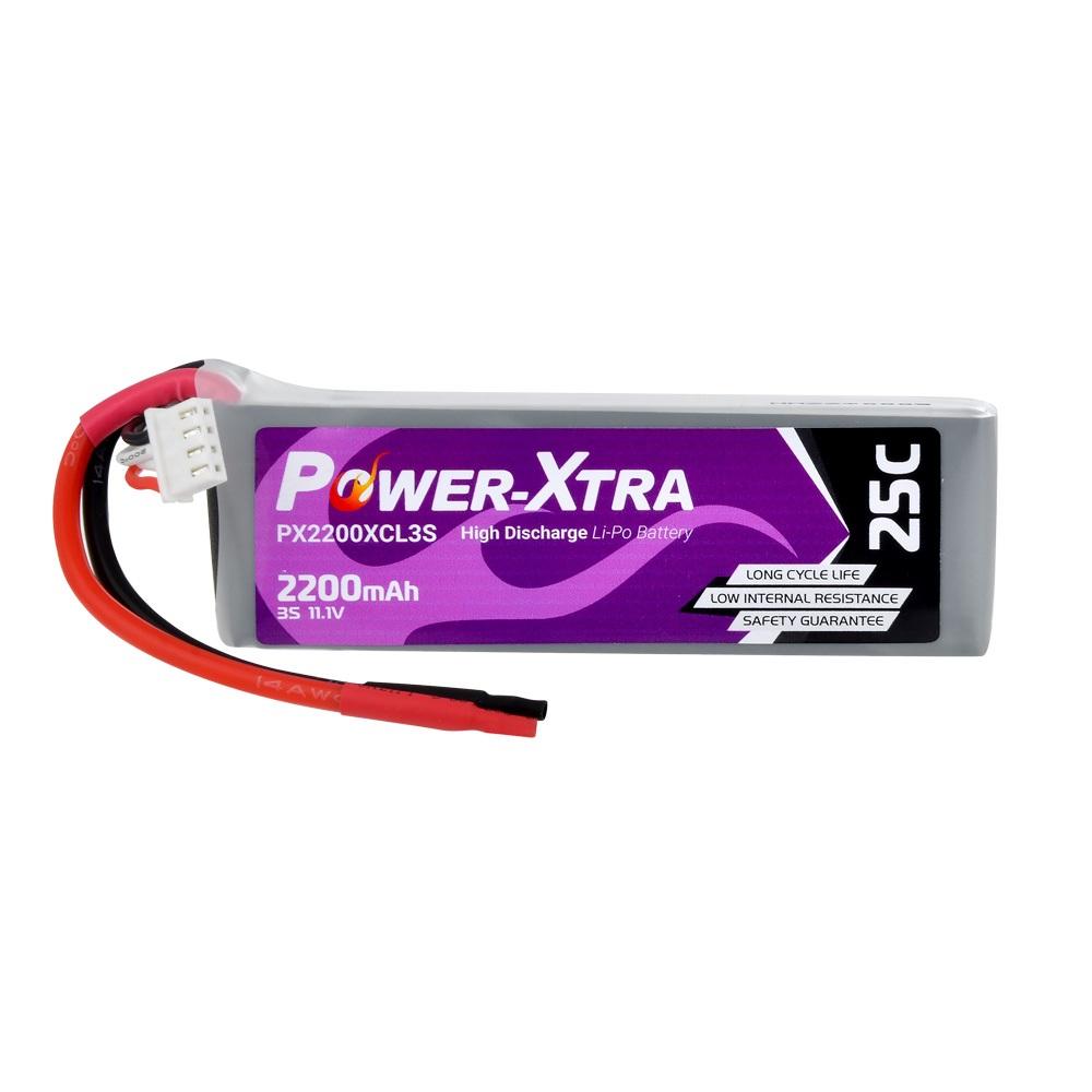 Power-Xtra PX2200XCL3S - 3S1P - 11.1V 2200 mAh Li-Polymer Pil -25C