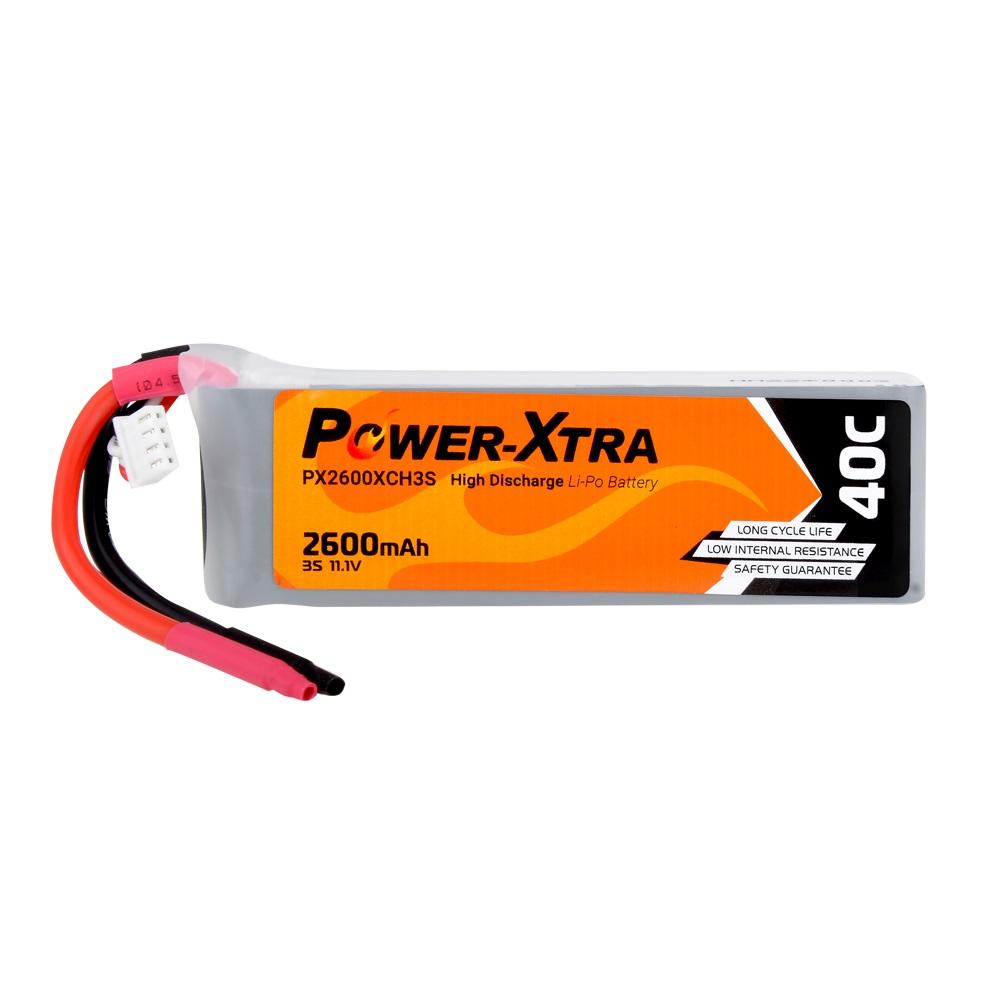 Power-Xtra PX2600XCH3S - 3S1P - 11.1V 2600 mAh Li-Polymer Pil - 40C