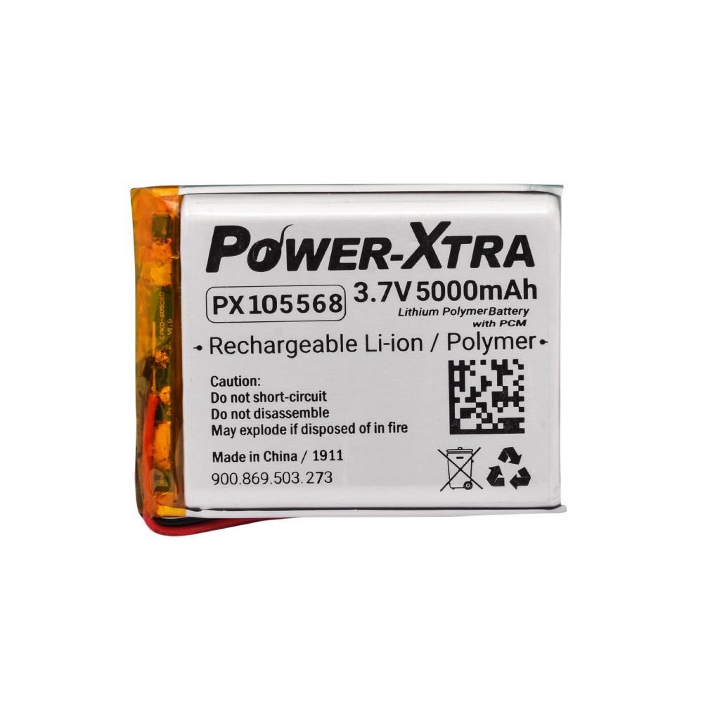 Power-Xtra PX105568 - 3.7V 5000 mAh Li-Polymer Pil - Devreli-3.0A