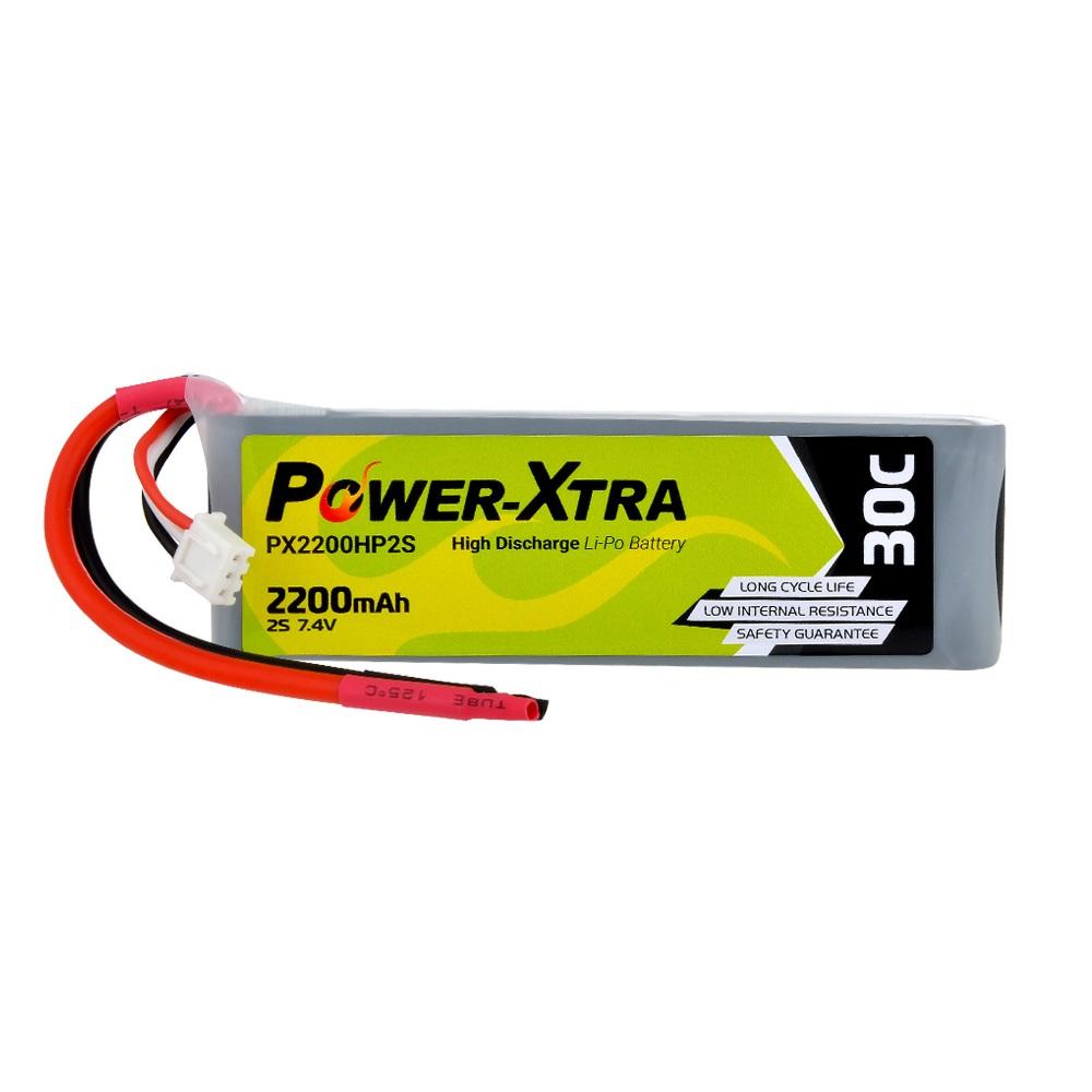 Power-Xtra PX2200HP2S - 2S1P - 7.4V 2200 mAh Li-Polymer Pil -30C