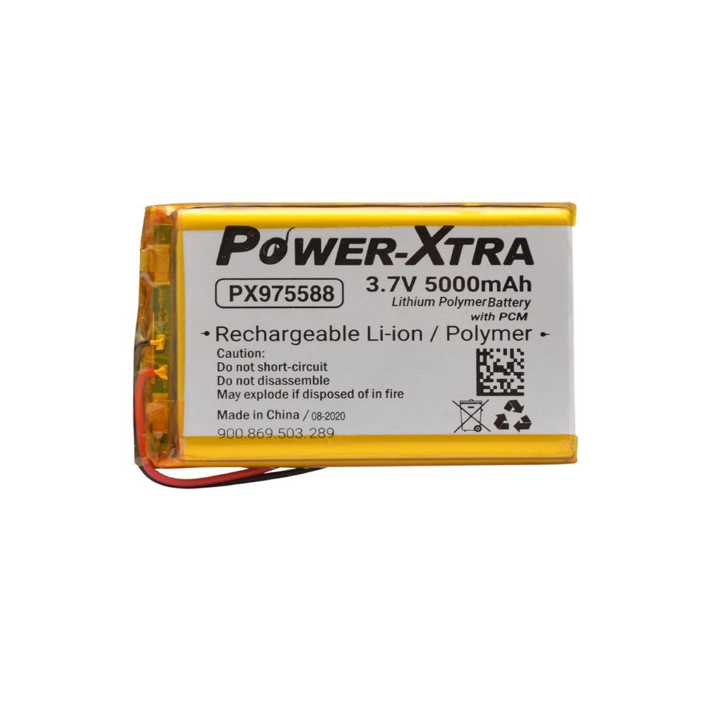Power-Xtra PX975588 - 3.7V 5000 mAh Li-Polymer Pil - Devreli-3.0A