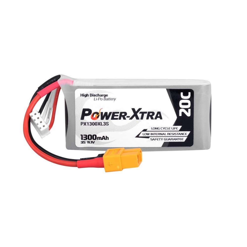 Power-Xtra PX1300XL3S - 3S1P - 11.1V 1300 mAh Li-Polymer Pil -20C