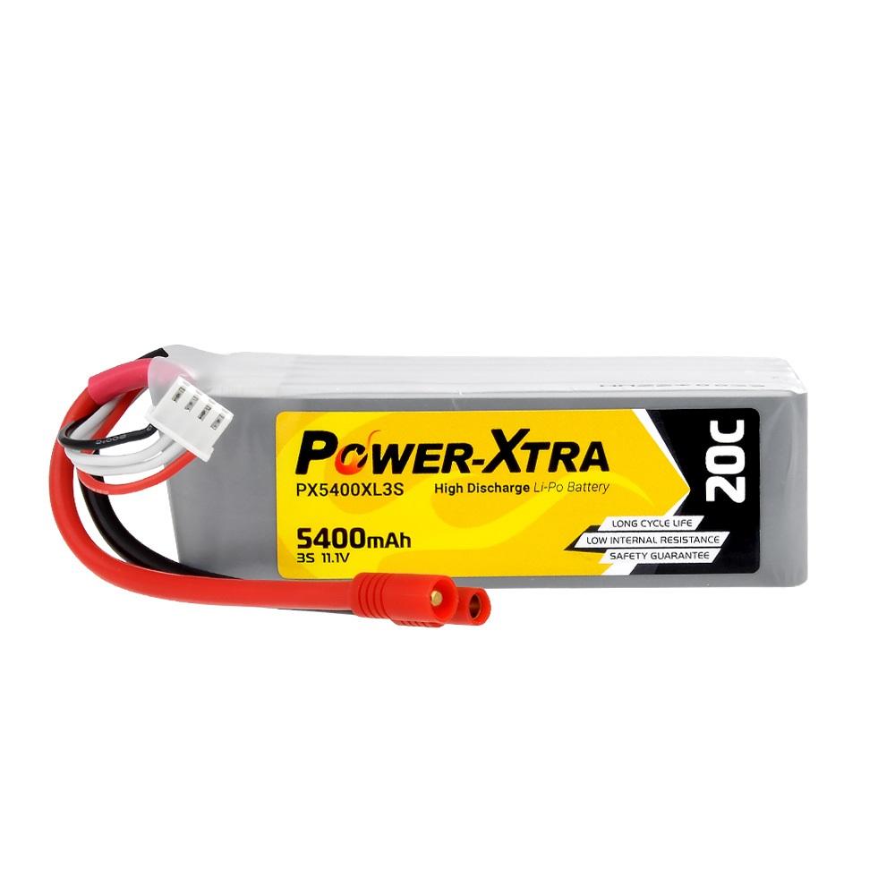 Power-Xtra PX5400XL3S - 3S2P - 11.1V 5400 mAh Li-Polymer Pil -20C