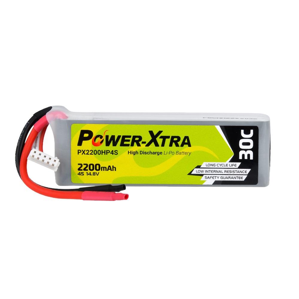 Power-Xtra PX2200HP4S - 4S1P - 14.8V 2200 mAh Li-Polymer Pil -30C