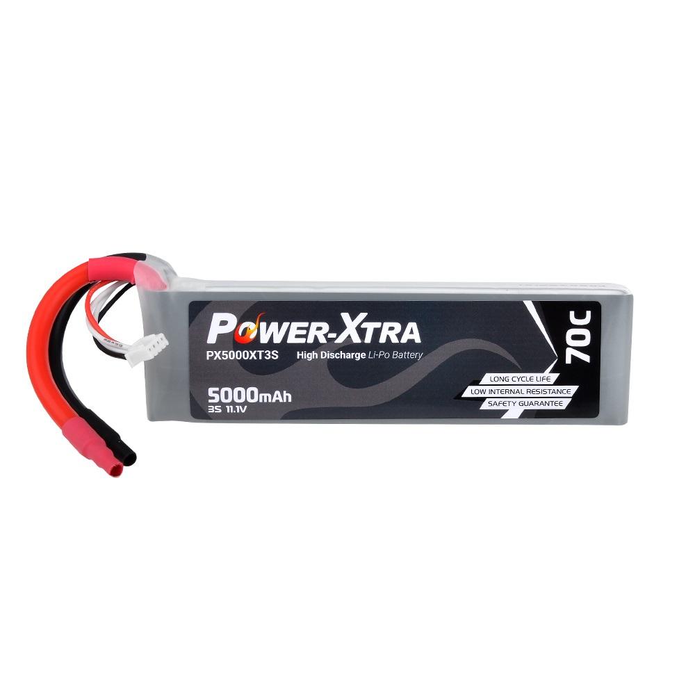 Power-Xtra PX5000XT3S - 3S1P - 11.1V 5000 mAh Li-Polymer Pil -70C